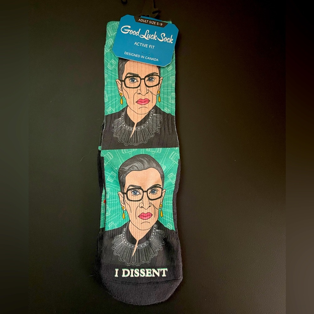 RBG Ruth Bader Ginsberg socks
